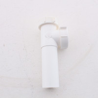 Keeney White 1-1/2" End Outlet & Baffle Tee Tailpiece Slip Joint w/ TPR Washer