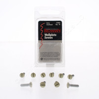 10 Buchanan Ivory Wallplate Screws 73402