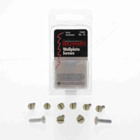 10 Buchanan Ivory Wallplate Screws 73402