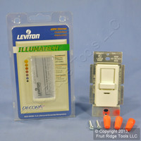 Leviton Ivory Illumatech Slide Dimmer Switch 600W Incandescent Non-Preset INI06-1LI