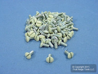 100 Leviton Ivory 5/16" Decora Wallplate Cover Screws 6-32 Thread Oval Head 86400-PRT