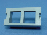 Leviton Gray MOS 2-Port Quickport Adapter Wallplate Insert Module 41291-2QG