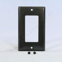 Cooper Black Standard 1-Gang Decorator GFI GFCI Cover Thermoset Wallplate 2151BK