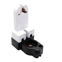 Leviton White Medium Bi-Pin Fluorescent Lampholder Starter Base 391-1W No Gasket