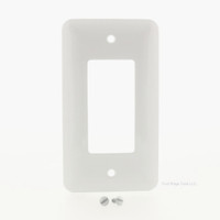 Mulberry Princess White Semi-Gloss 1-Gang Metal Decorator/GFCI/Rocker Switch Cover Wallplate Switchplate 76401