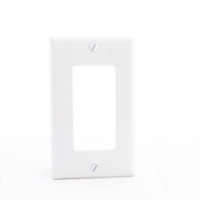 Eaton White Standard Unbreakable Decorator Wallplate GFCI GFI Nylon Cover 5151W