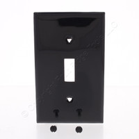 Eaton Black 1-Gang Unbreakable Toggle Switch Cover Wall Plate Switchplate 5134BKSP