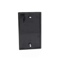 Eaton Black 1-Gang Standard Blank Thermoplastic Unbreakable Wallplates 5129BK