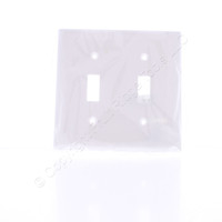10 Eaton White Standard 2-Gang Unbreakable Switch Plate Cover Wallplates 5139W