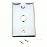 Mulberry Polished Chrome Standard 1-Gang Telephone Cable Phone Video Wallplate Cover 5/8" 83591