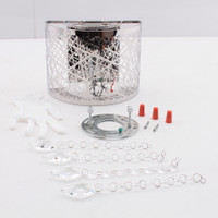 Elegant 2113W8C/RC Finley Wall Sconce 8" Chrome Tone w/ Crystals 1-Light G9