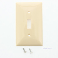 Mulberry Ivory UNBREAKABLE Standard 1-Gang Toggle Switch Wallplate Cover Switchplate 92071