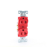 Eaton Red Construction Grade Duplex Receptacle Outlet NEMA 5-20R 20A 5362RD