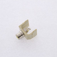 Hubbell Ivory Snap-Fit Keystone RCA Audio Video Jack Yellow Center Solder Termination SFRCYEI