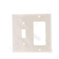 Eaton Light Almond Unbreakable Toggle Switch Plate Decorator GFCI Cover Wallplate 5153LA