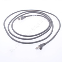 Leviton 6S460-7S Cat 6 Shielded Ethernet LAN Patch Cord 7 Ft. Long - Gray