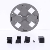 Hubbell Poke-Through Replacement Sub Cover 4x4 4 Receptacle 4 Keystone PT4XCGY2C