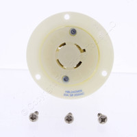 Hubbell Corrosion Resistant Locking Flanged Receptacle Outlet NEMA L15-20R 20A 250V 3 Phase HBL24CM26