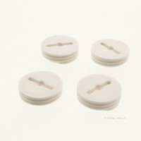 4-Pack Thomas & Betts Red Dot White S603WHE-R 1/2" Nonmetallic Closure Plug Caps