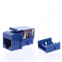 Eaton Blue Cat5e Snap-In Modular Data Jack 110 Style 8-Position RJ45 5547-5EBL