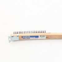 Gam Wire Scratch Brush with Long Bent Handle with Beveled Scraper B29-901