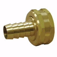 Jones Stephens G20-036 3/4" Barb x 3/4" FHT Brass Female Hose Swivel