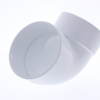 Napco P204 4" Short Turn Sewer and Drain 90 Degree Elbow PVC Pipe SDR35 1/4 Bend
