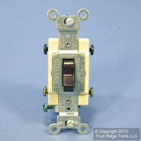 Leviton Brown 4-Way COMMERCIAL Toggle Wall Light Switch 20A CS420-2