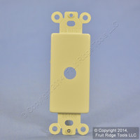 Leviton METAL Ivory Decora Rotary Dimmer Switch Cover Wall Plate 80400-I