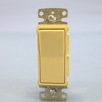 Hubbell tradeSELECT Ivory Decorator Quiet Rocker 3-Way Wall Light Switch 15A 120/277V RSD315I