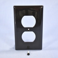 Cooper Black UNBREAKABLE Thermoplastic Receptacle Wallplate Outlet Cover 5132BK