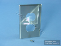 Leviton Non-Magnetic Stainless Steel LARGE Receptacle Wallplate Duplex Outlet Cover SSJ8-40