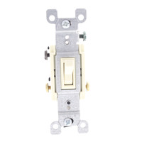 Leviton Almond 3-Way Toggle Wall Light Switches Quickwire 15A 120V 1453-R2A