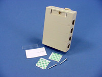 New Leviton Ivory 4-Port Quickport Compact Surface Mount Housing Box 41089-4IP