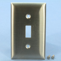 Bryant NON-MAGNETIC Stainless Steel 1-Gang Toggle Switch Cover Wallplate S671