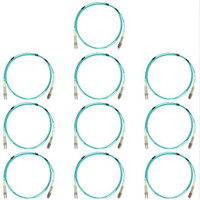 10 Hubbell Fiber Optic Patch Cords LSZH OM3 Cable Duplex MM LC-LC DFPCLCLCE2MMZ