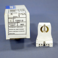 Leviton Fluorescent Lamp Holders T-8 T-12 Light Socket G13 Base T8 T12 Medium Bi-Pin Disconnect 13351-D