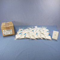 25 Leviton White Telephone 4-Wire Phone Jacks Wall Plate 4625B-44W