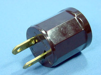 Leviton Brown Plug-In Light Socket Outlet Adapter Lampholder Plug 600W 125V 61-B