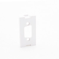 Leviton White 1-Unit MOS Wallplate Module Insert HD15 Opening HD-15 41291-DBW