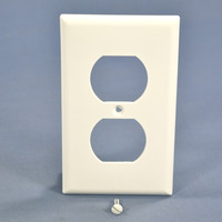 Cooper White UNBREAKABLE Thermoplastic Nylon Receptacle Wallplate Cover 5132W