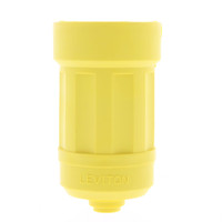 Leviton Weather Resistant Boot 15A Locking Connector Yellow 6018-Y