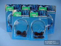 5 Leviton Adjustable Mini Audio Stereo Headphones w/ Mini-Standard Adapter C5236