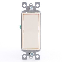 Leviton Almond Decora 3-Way Rocker Wall Light Switch 15A 5603-2AS