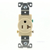 Eaton Electric Ivory COMMERCIAL Single Outlet Receptacle 5-20 125V 20A 1877V