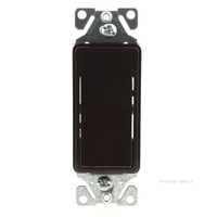 New Eaton Brown Residential Single Pole ON/OFF Decorator Rocker Switch 15A 7501B