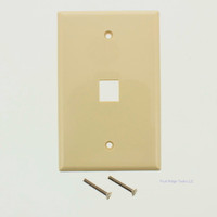 Eaton Ivory Mid-Size 1-Port Keystone Wallplate Cover 5510V-MSP