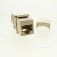 Eaton Ivory Cat5e Snap-In Modular Data Jack 110 Style 8-Position RJ45 5547-5EV