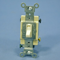 Leviton Light Almond 4-WAY COMMERCIAL Grade Smooth Toggle Wall Light Switch 15A 120/277V AC 54504-2T