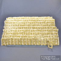 200 Leviton UNBREAKABLE Ivory Receptacle Wallplates Nylon Outlet Covers 80703-I